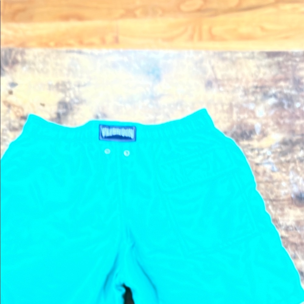 Vilebrequin Green Swim Trunks Lightweight Quick-Dry